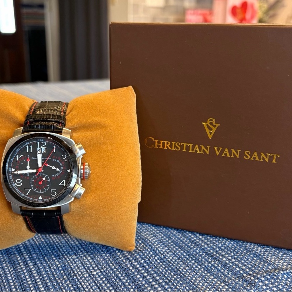 Christian Van Sant Men's Grand Python Black Dial Watch - CV3AU1 - Picture 2 of 2